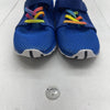 Youth Kids Blue Mesh Hook &amp; Loop Sneakers Size 32 US 13 New