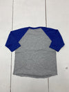 Rabbit Skins Boys Grey Blue Long Sleeve Shirt Size 3