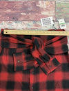 Pistola Womens Emilie Red Plaid Tie-Front Mini A-Line Skirt Size Large