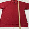 Vintage Nike KU Kansas Jayhawks NCAA Red Short Sleeve Polo Shirt Men Size 2XL