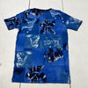 Carters Blue Monkey Graphic Print Short Sleeve T-Shirt Boys Size 14