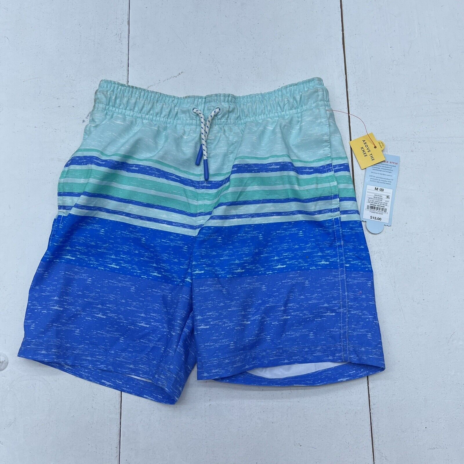 Cat & Jack Blue Swim Trunks Boys Size Medium (8) NEW