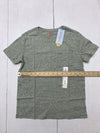 Cat &amp; Jack Boys Grey/Green Short Sleeve Shirt Size Medium