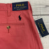 Polo Ralph Lauren Red Stretch Relaxed Fit 10” Shorts Men Size 32 NEW