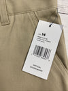 French Toast Boys Girls Khaki Straight Fit Pant Adjustable 28W SIZE 14 NWT