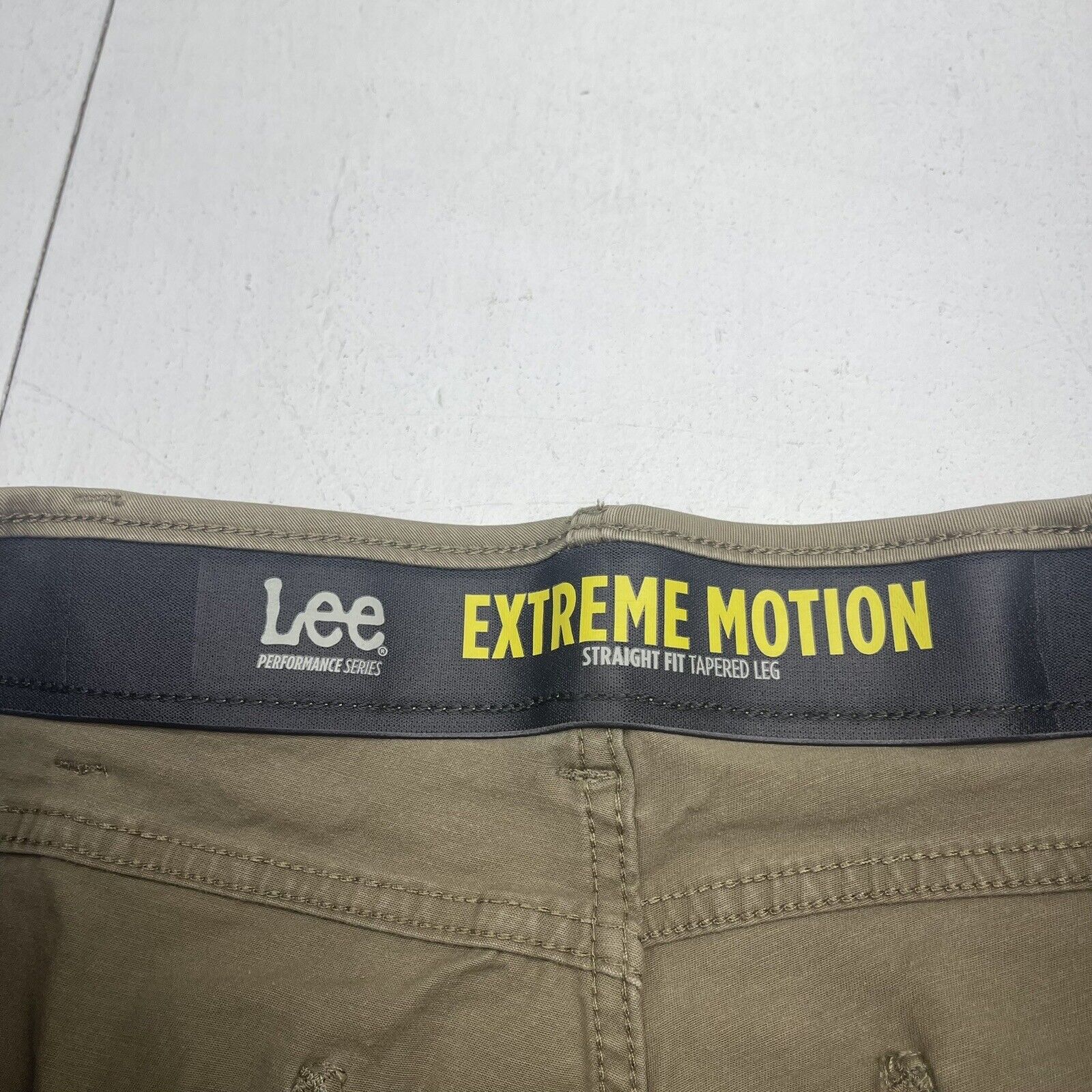 Men's Extreme Motion Flat Front Regular Straight Pant Pebble 34W x 34L |  eBay