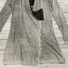 Ronen Chen Boutique Gray Long Sleeve Botton Up Cardigan Women Size 3 NEW