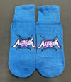 Altitude Trampoline Ankle Socks Kids Youth Medium Non-Slip Grip Bottom Blue