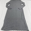 BCBG Maxazria Ayana Heather Grey Front Slit Midi Layered Dress Women’s Size L