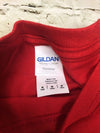 Gildan T Shirts Plain Red 100% Cotton Unisex Youth Size Medium Set Of 5