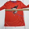 Gap Fit Orange Snowboarding Graphic Long Sleeve Youth Boys Size XS