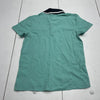 Youth Boys Blue Cotton Short Sleeve Polo Size Small