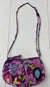 Vera Bradley Purple Floral ￼Quilted Small Crossbody Bag