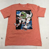 The Children’s Place Orange Space Dino Print Short Sleeve T-Shirt Boys Size L