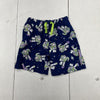 Disney Blue Buzz Lightyear Print Athletic Sweat Shorts Boys Size 6 NEW