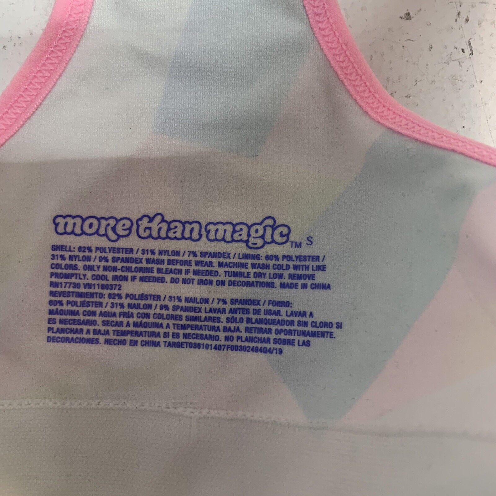 More than Magic Girls Blue And White 2 pair Sports Bra Size Small - beyond  exchange