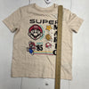 Old Navy Beige Super Mario Licensed Pop-Culture Graphic T-Shirt Boys Size S NEW