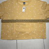 Old Navy Yellow Floral Print Crew Neck Sweatshirt &amp; Shorts Set Girls Size XL NEW