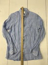 Arnold Palmer Mens Blue Long Sleeve Button aup Shirt Size Large