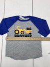 Rabbit Skins Boys Grey Blue Long Sleeve Shirt Size 3