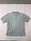 Ashworth Blue Striped Polo Short Sleeve XL