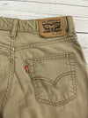 LEVI&#39;S 514 Straight Fit Khakis Pants 12 26x26 Tan Adjustable Waist Boys Youth