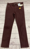 Boy&#39;s Cat &amp; Jack Jogger Jeans Skinny Burgundy Size 12 NWT