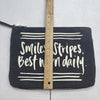 Splendid “Smiles &amp; Stripes, Best Worn Daily” Canvas Wristlet New