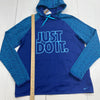 Nike Therma Fit All Time Just Do It Blue Hoodie Women’s Size Large