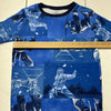 Carters Blue Monkey Graphic Print Short Sleeve T-Shirt Boys Size 14