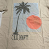 Old Navy Tan Graphic Short Sleeve T Shirt Youth Boys Size Medium New