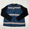 Sport Wear Black &amp; Blue Tribal Print Long Sleeve T-Shirt Boys Size Small NEW