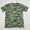 The Childrens Place Boys Green Camouflage Short Sleeve Size XL