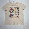 Old Navy Beige Super Mario Licensed Pop-Culture Graphic T-Shirt Boys Size S NEW