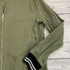 Harlowe and Graham Army Green Bomber Jacket Women’s Size Large