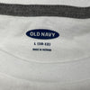 Old Navy White Long Sleeve Softest T-Shirt Boys Size Large (10-12)