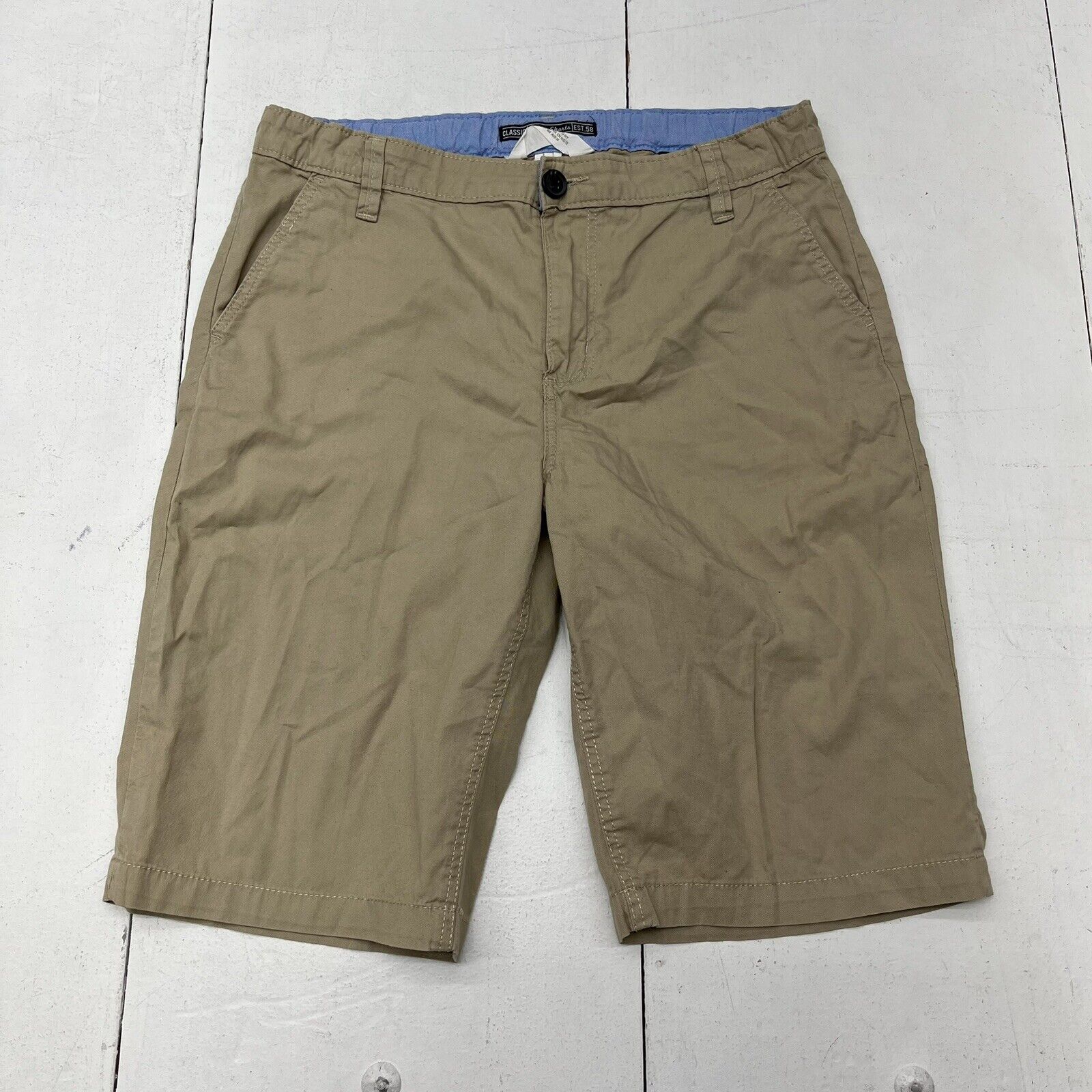 H&M Khaki Classic Chino Shorts Boys Size 13/14Y