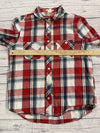 Levi’s Youth Boys Red Plaid Long Sleeve Button Up Size Small