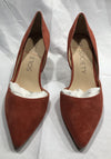 Sole Society Jenn Paprika Suede Heels Professional Shoes Women Size 8 M NEW QVC