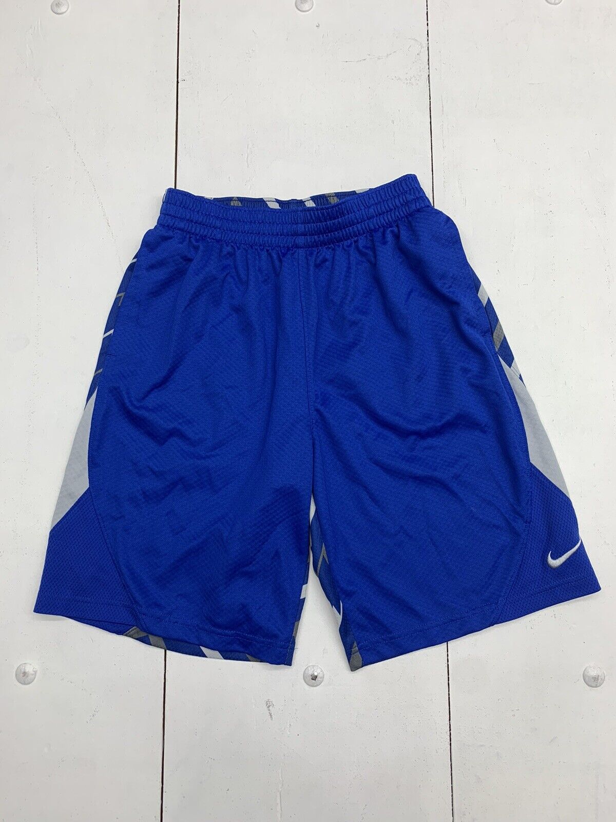 Nike Drifit Kids Blue Athletic Shorts Boys Size Large