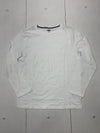 Old Navy Boys White Long Sleeve Shirt Size Large