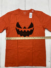 Children’s Place Boys Orange Pumpkin Graphic Short Sleeve Shirt Size XXL