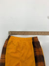 Boys Yellow Black Side Plaid Athletic Shorts Size 3-4Y