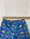 Unbranded Boys Blue Dinosaur Print Swim Bottoms Size Medium