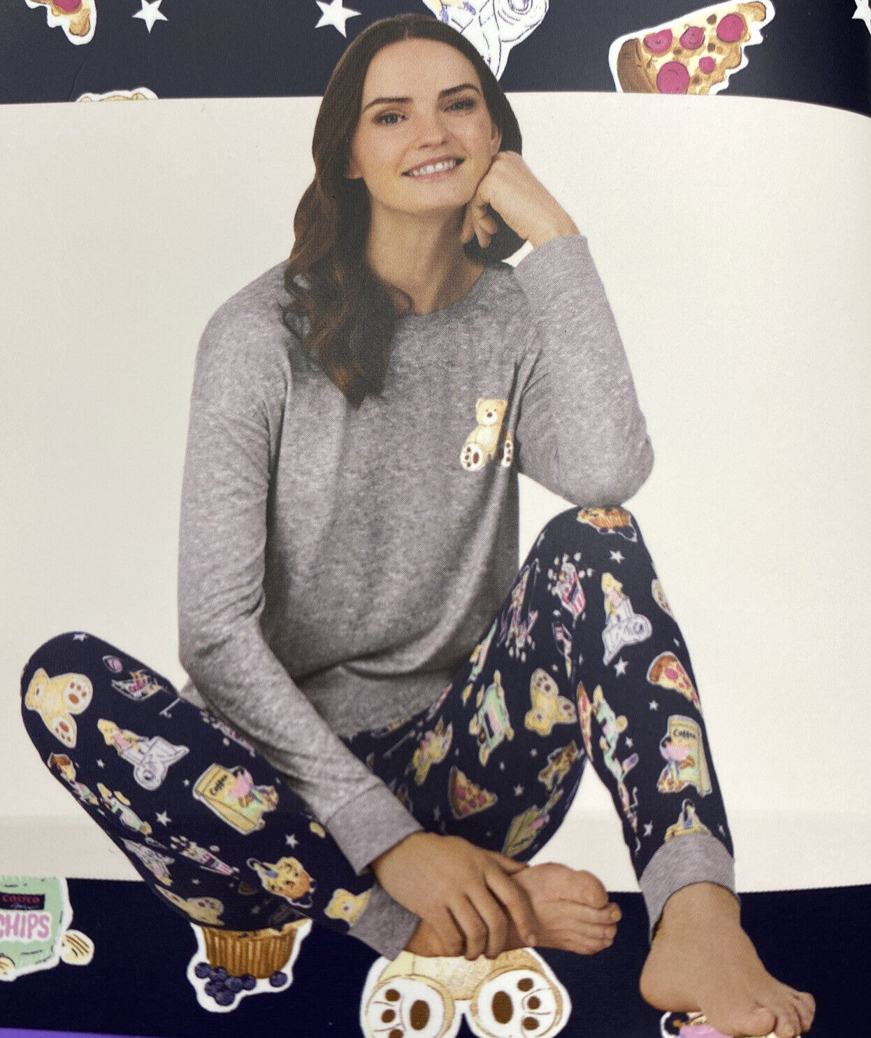 Jane and Bleecker Pajamas 3-Piece Set 1 Top and 2 Bottoms Womens Size -  beyond exchange