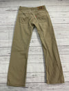 LEVI&#39;S 514 Straight Fit Khakis Pants 12 26x26 Tan Adjustable Waist Boys Youth