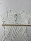 Banana Republic Womens White Short Sleeve Shirt Size XL