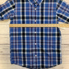 Boys Old Navy Blue Long Sleeve Button Up Size XL Husky