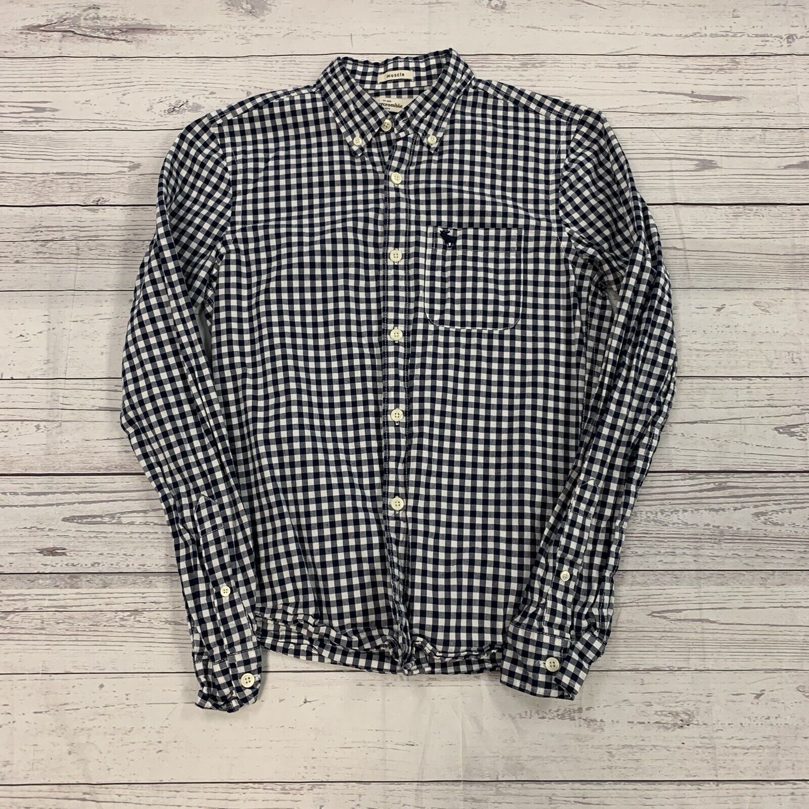 Abercrombie Plaid Button Up Kids Size XL