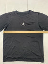 Jordan Boys Black Athletic Short Sleeve Shirt Size Medium